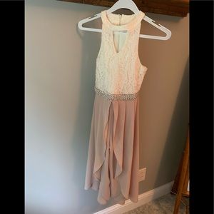 Girls smocked jumpsuit / romper